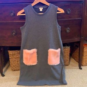 Crewcuts J Crew Girls Gray and Pink Jumper! Size 14